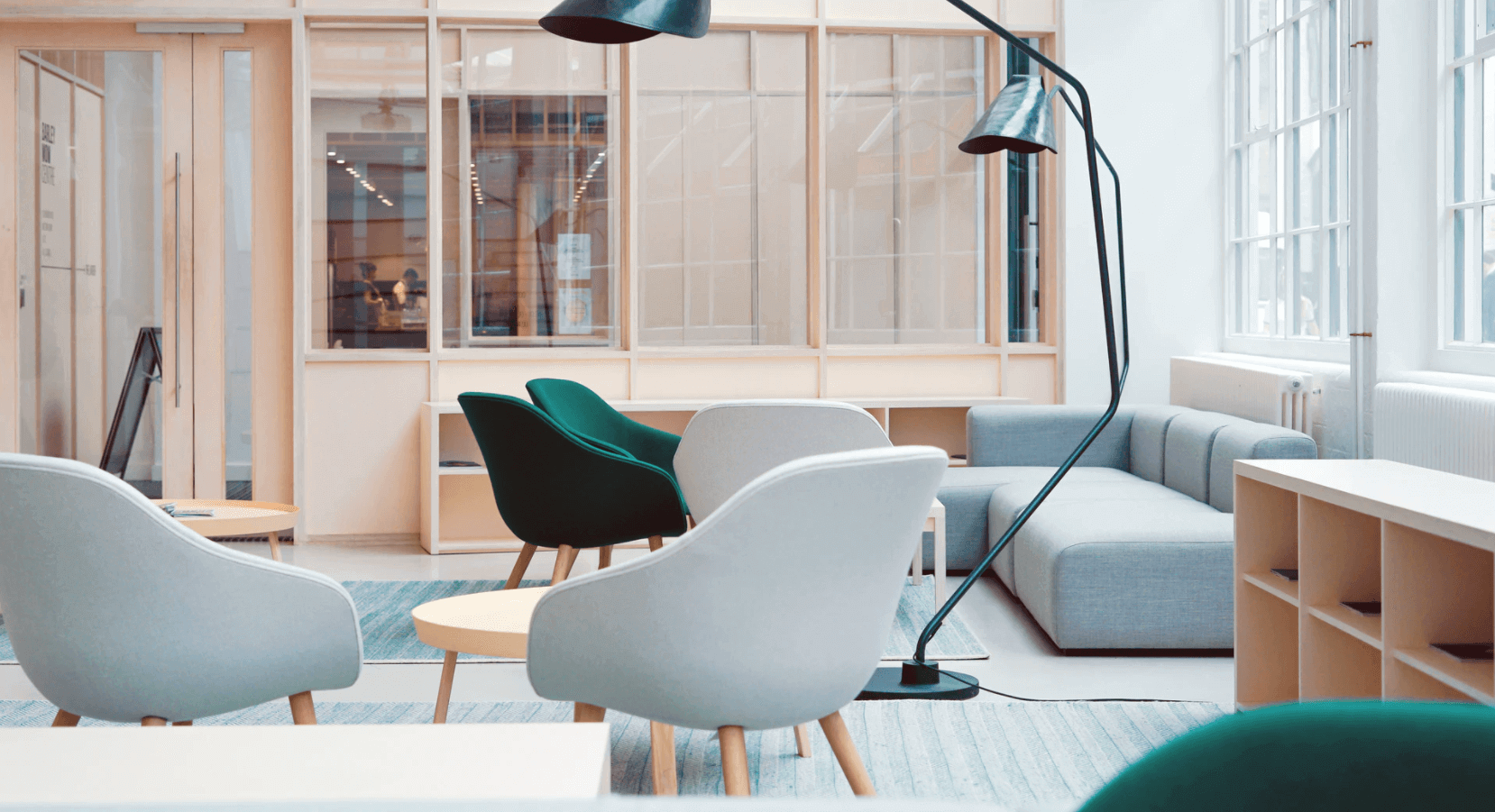 Light and airy modern office space Light and airy modern office space