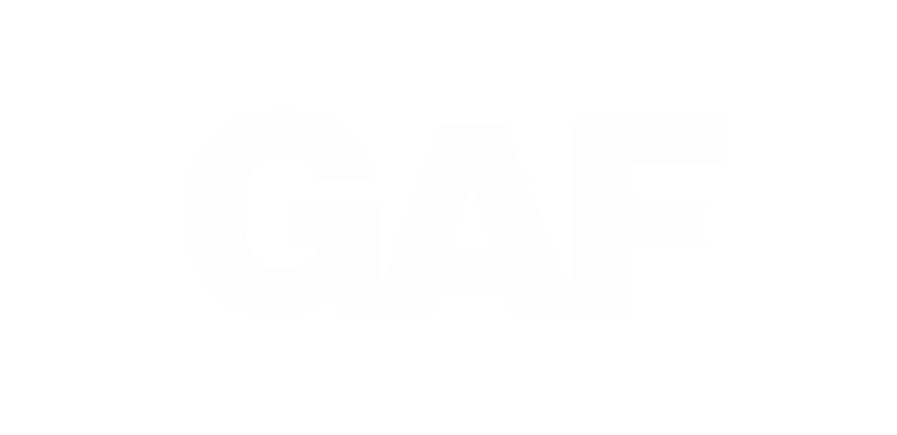 Gaf Company Logo In White