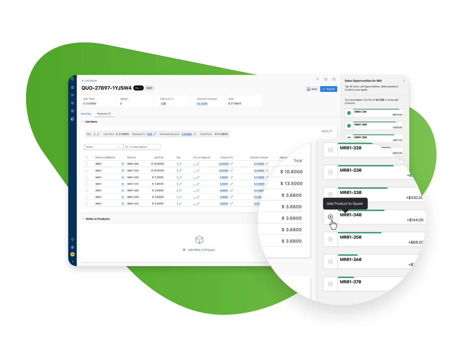 Vendavo Sales Optimizer Screenshot Vendavo Sales Optimizer Screenshot