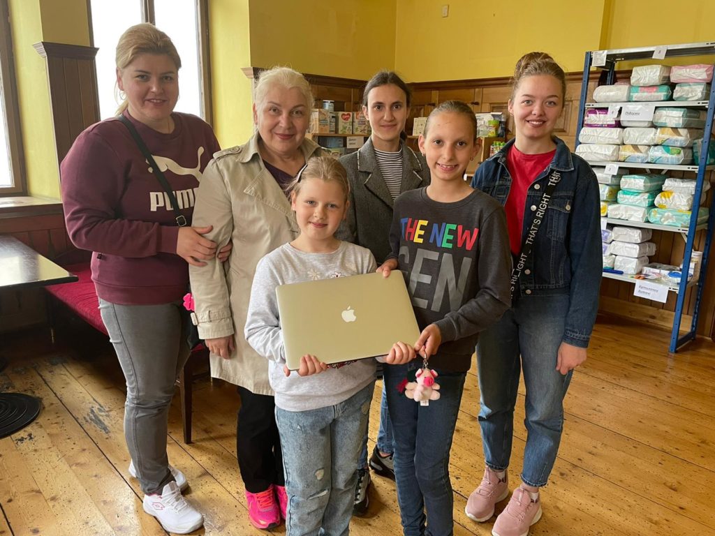Ukrainian Children Receiving Laptop Donation From Vendavo